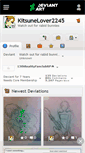 Mobile Screenshot of kitsunelover2245.deviantart.com