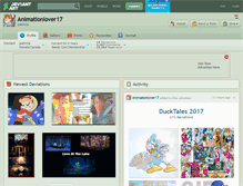 Tablet Screenshot of animationlover17.deviantart.com