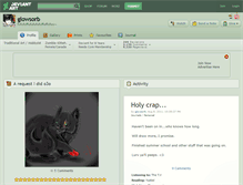 Tablet Screenshot of glowsorb.deviantart.com