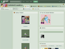 Tablet Screenshot of cutiemarkcrusaders.deviantart.com