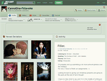 Tablet Screenshot of icannotdrawtosaveme.deviantart.com