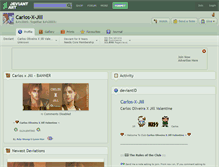 Tablet Screenshot of carlos-x-jill.deviantart.com