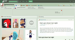Desktop Screenshot of giantessuniverse.deviantart.com