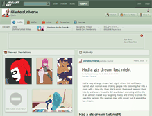 Tablet Screenshot of giantessuniverse.deviantart.com