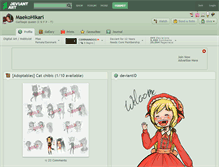 Tablet Screenshot of maekohikari.deviantart.com