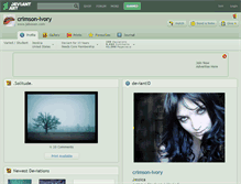 Tablet Screenshot of crimson-ivory.deviantart.com