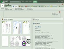 Tablet Screenshot of macodelo.deviantart.com