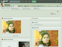 Tablet Screenshot of kbonney.deviantart.com