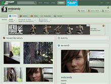 Tablet Screenshot of andycandy.deviantart.com