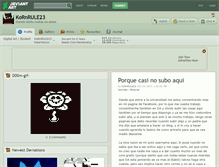 Tablet Screenshot of kornrule23.deviantart.com
