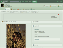 Tablet Screenshot of myhero.deviantart.com