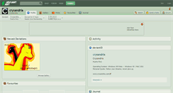 Desktop Screenshot of crysandria.deviantart.com