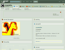 Tablet Screenshot of crysandria.deviantart.com