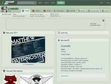 Tablet Screenshot of livetoski.deviantart.com