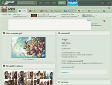 Tablet Screenshot of angju.deviantart.com