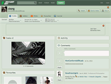 Tablet Screenshot of cborg.deviantart.com