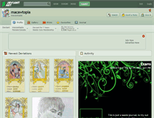 Tablet Screenshot of macawtopia.deviantart.com
