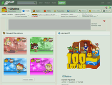 Tablet Screenshot of 100latino.deviantart.com