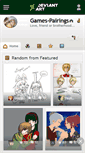 Mobile Screenshot of games-pairings.deviantart.com