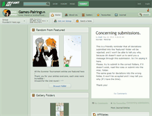 Tablet Screenshot of games-pairings.deviantart.com