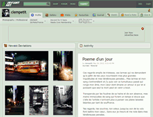 Tablet Screenshot of clempetit.deviantart.com