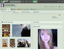 Tablet Screenshot of claireaineblack.deviantart.com