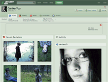 Tablet Screenshot of gahika-yuu.deviantart.com