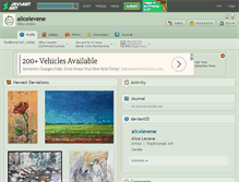 Tablet Screenshot of alicelevene.deviantart.com