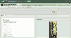 Desktop Screenshot of im-not-good-at-names.deviantart.com