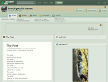 Tablet Screenshot of im-not-good-at-names.deviantart.com