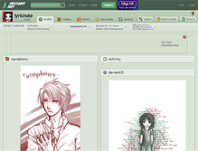 Tablet Screenshot of lyricnote.deviantart.com