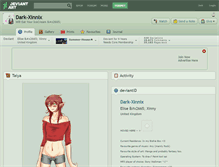 Tablet Screenshot of dark-xinnix.deviantart.com