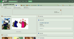 Desktop Screenshot of le-petit-chat-noir.deviantart.com