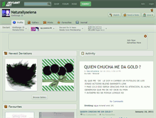 Tablet Screenshot of naturallyselena.deviantart.com