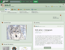 Tablet Screenshot of bellia-25.deviantart.com