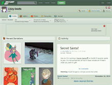 Tablet Screenshot of lizzy-boots.deviantart.com