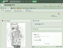 Tablet Screenshot of mewichigo1512.deviantart.com