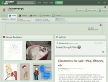 Tablet Screenshot of chryseevampu.deviantart.com