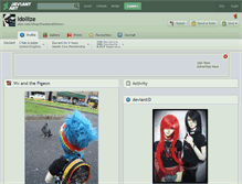 Tablet Screenshot of idollize.deviantart.com