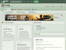 Tablet Screenshot of ilullaby.deviantart.com