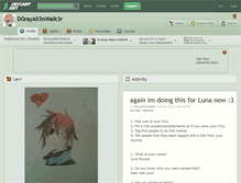 Tablet Screenshot of dgrayall3nwalk3r.deviantart.com