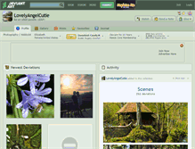 Tablet Screenshot of lovelyangelcutie.deviantart.com