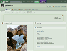 Tablet Screenshot of luv1another.deviantart.com
