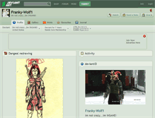 Tablet Screenshot of franky-wolf1.deviantart.com