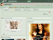 Tablet Screenshot of laughlikedemi.deviantart.com