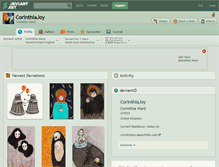 Tablet Screenshot of corinthiajoy.deviantart.com