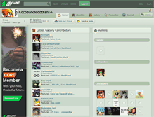 Tablet Screenshot of cocobandicootfans.deviantart.com