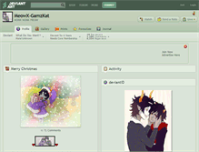 Tablet Screenshot of meowx-gamzkat.deviantart.com