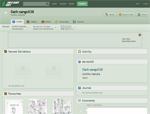 Tablet Screenshot of dark-sango538.deviantart.com