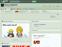 Tablet Screenshot of naruto-x-dragonball.deviantart.com